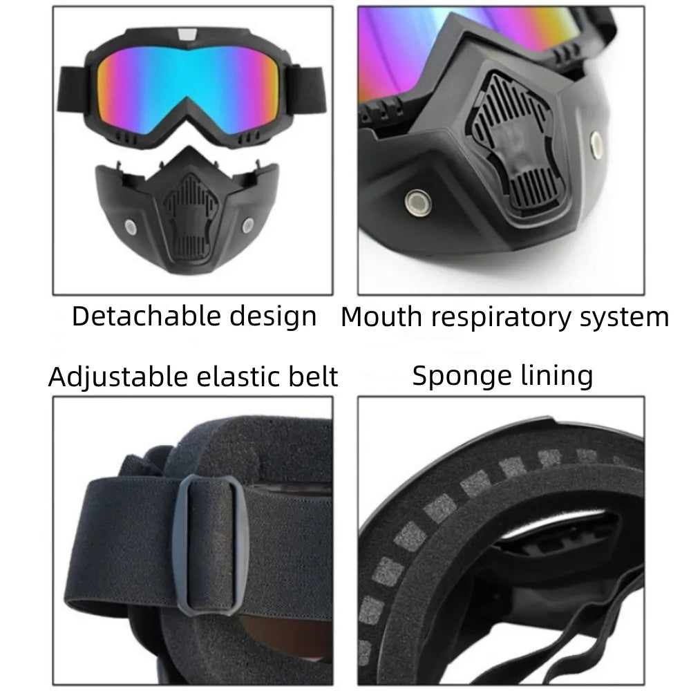 Detachable Bike face Mask
