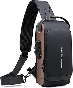 Anti-theft Cross Body Bag with USB Charging Port