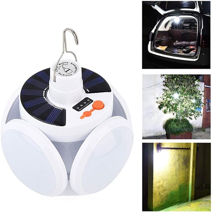 4 in 1 Solar Hanging LED Bulb