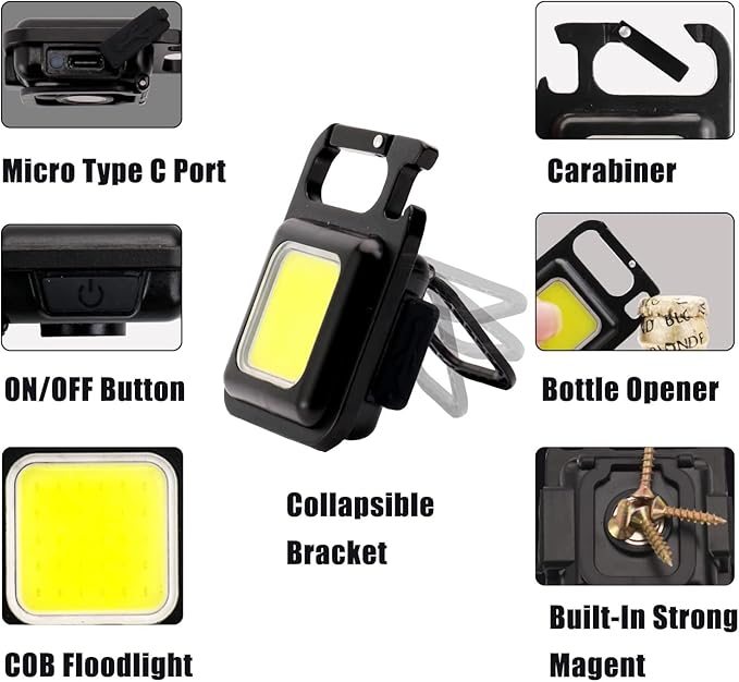 Portable Mini LED Light with keychain