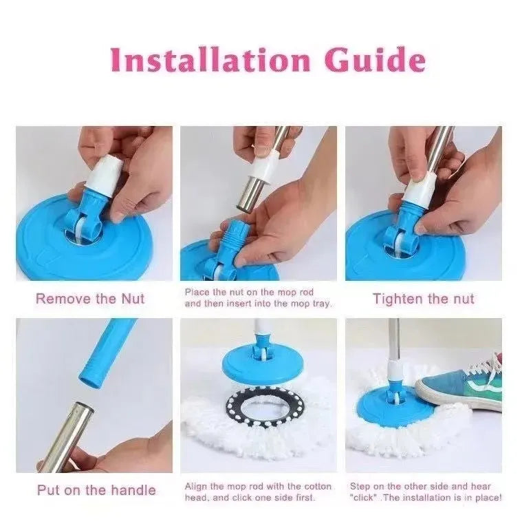 Plastic Spin Mop 360° Degree Rotation