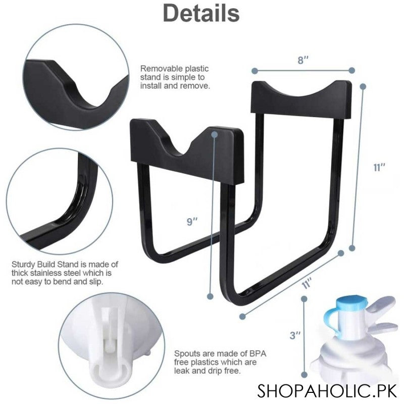 Water bottle Stand with Nozzle