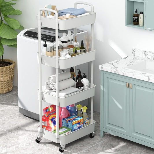 4 layer Storage Trolly Rack