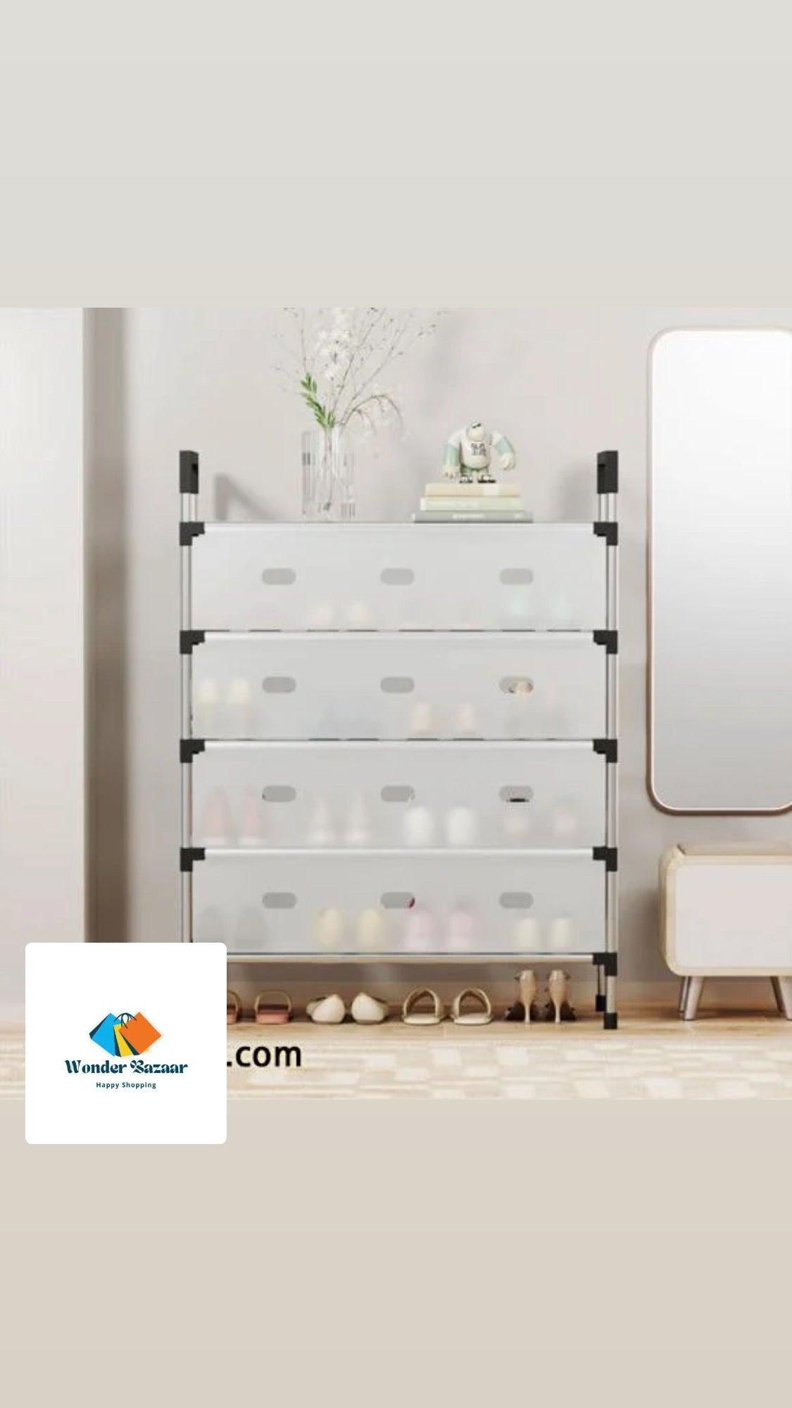 5 LAYERS Dust Proof Shoe Rack