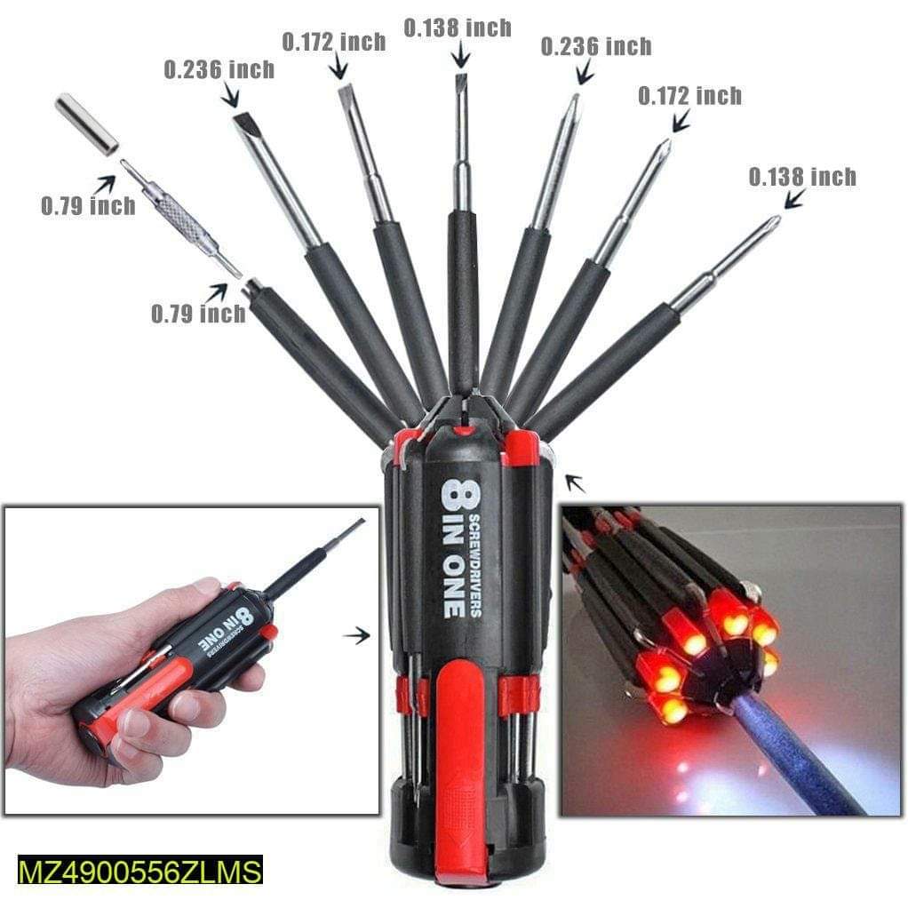 8 in 1 Multi-Function Screwdriver Kit