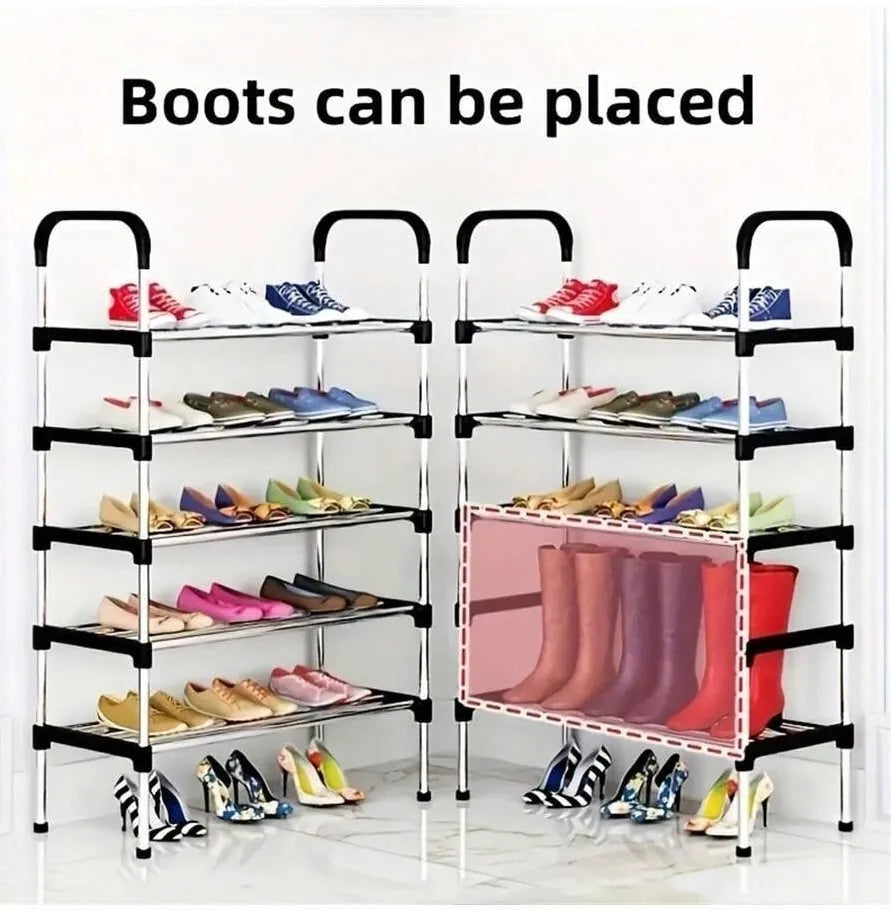 5 Layer Stainless Steel Shoe Rack