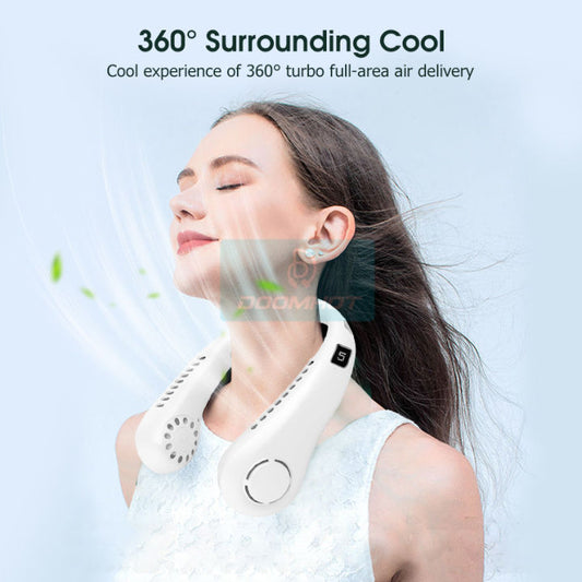 Portable Rechargeable Neck Fan