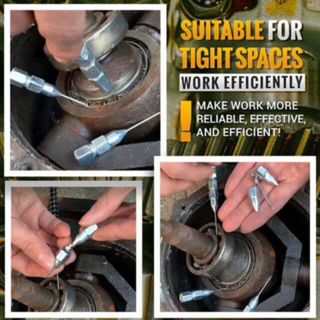 Grease GUN Needle Tip OF The Mouth