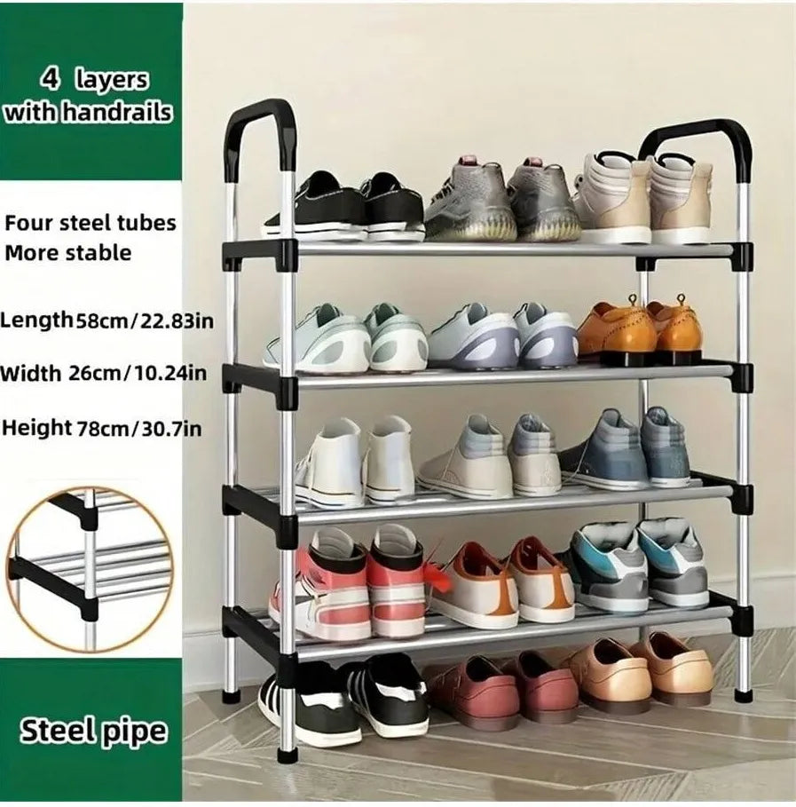 5 Layer Stainless Steel Shoe Rack