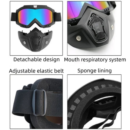 Detachable Bike face Mask
