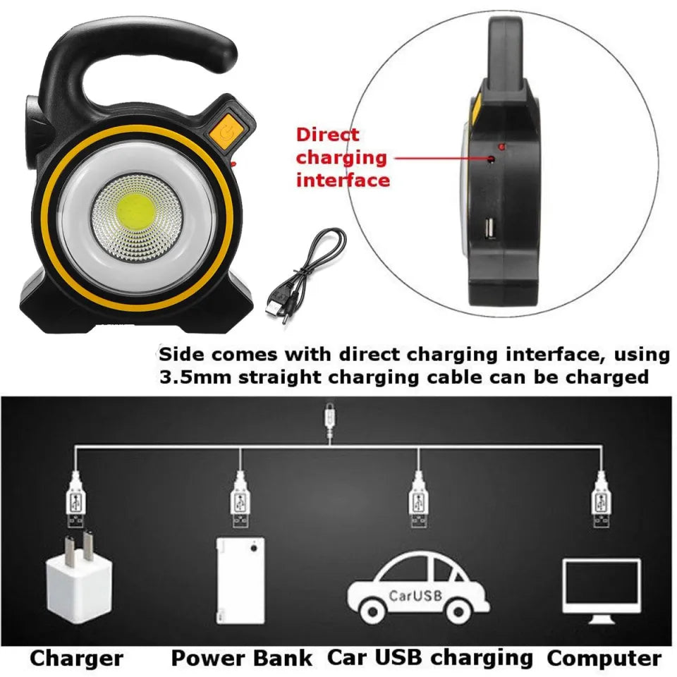 Solar & USB Charging Emergency Light