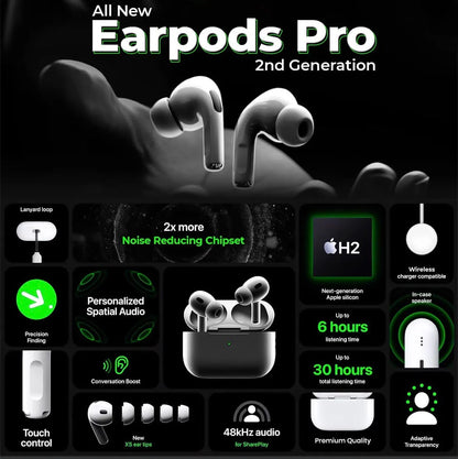 AirPods Wireless Headset – Black