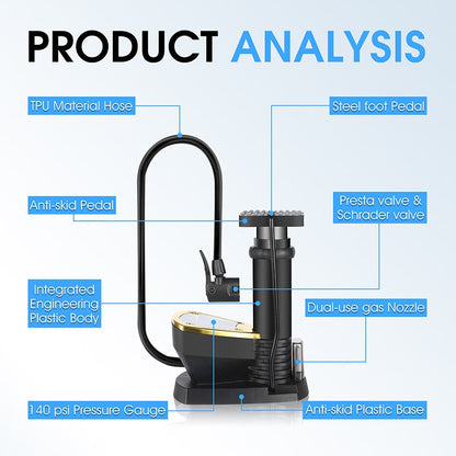 Manual Portable Tire floor pump