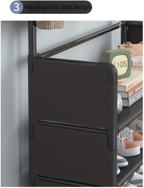 Shoe Rack With Coat Hanger