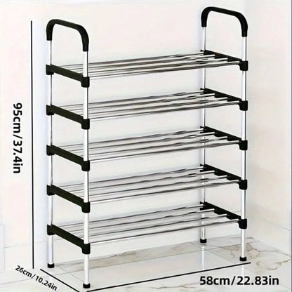 5 Layer Stainless Steel Shoe Rack
