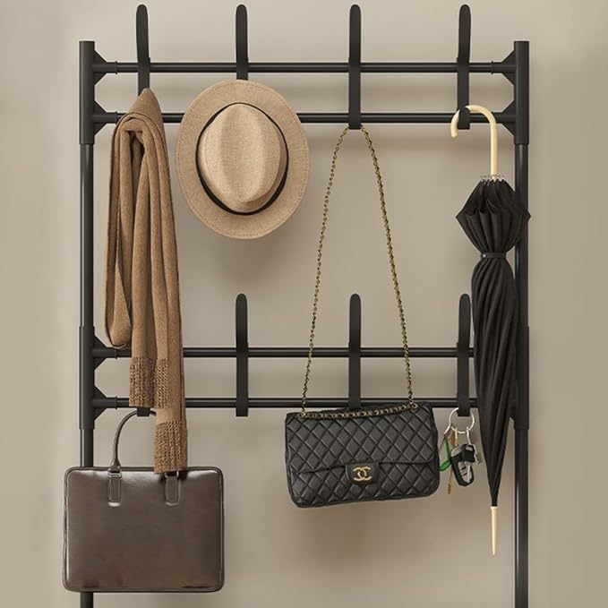 Shoe Rack With Coat Hanger