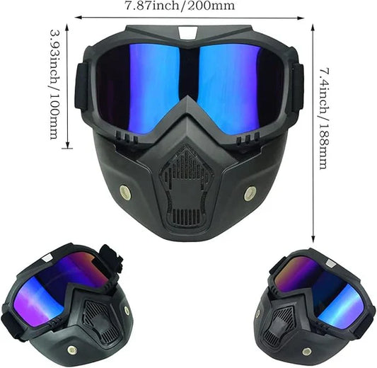 Detachable Bike face Mask