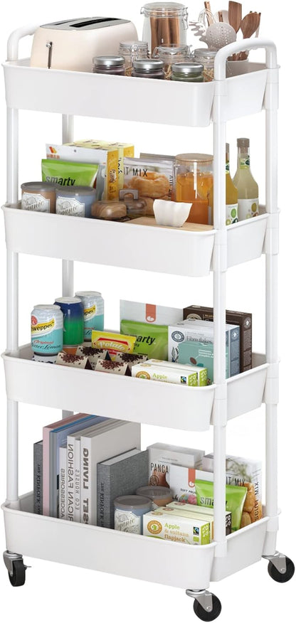 4 layer Storage Trolly Rack