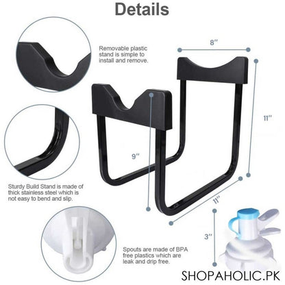 Water bottle Stand with Nozzle