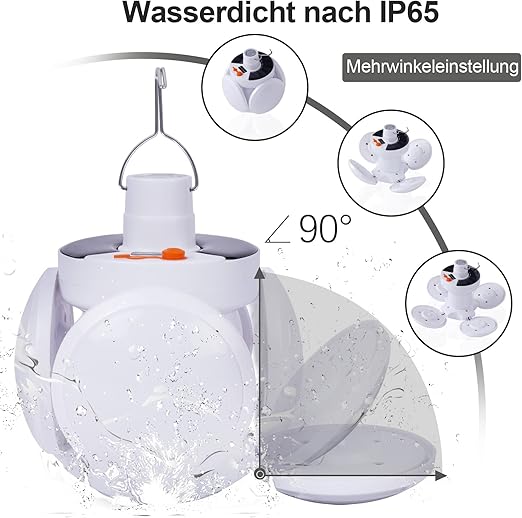 4 in 1 Solar Hanging LED Bulb