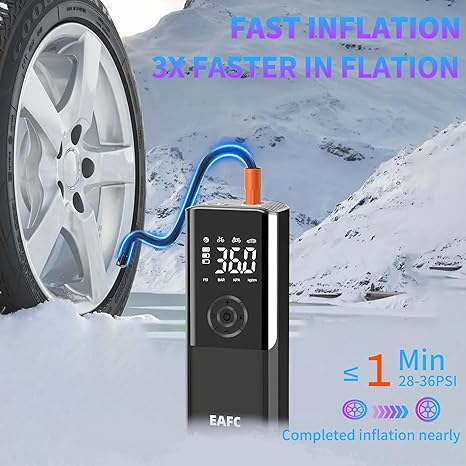 3in1 Chargeable car air compressor/flash/power bank