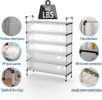 5 LAYERS Dust Proof Shoe Rack