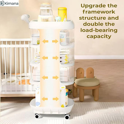 Multi Tier Rolling Storage Rack Baby Care
