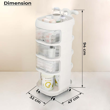 Multi Tier Rolling Storage Rack Baby Care