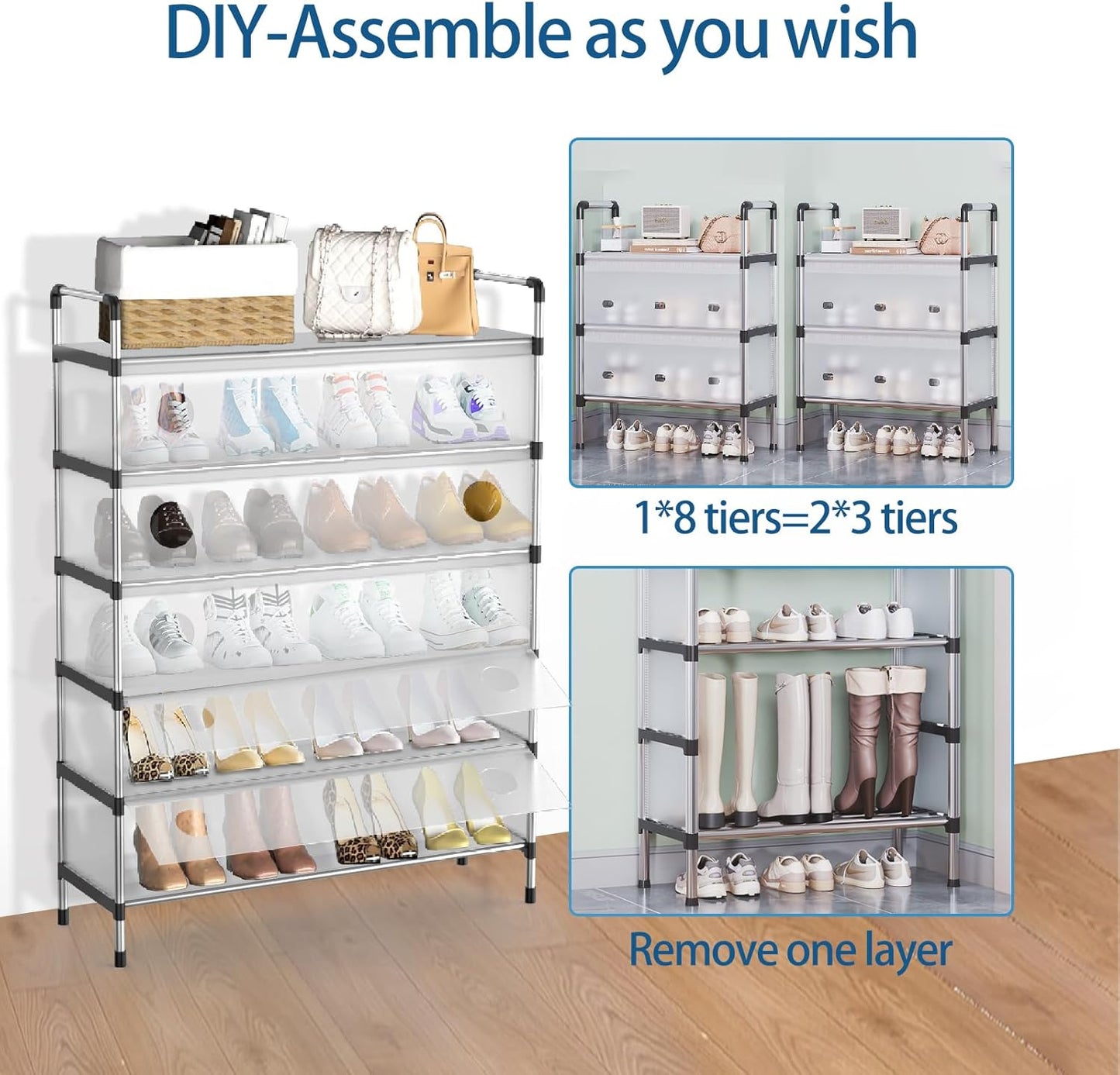 5 LAYERS Dust Proof Shoe Rack