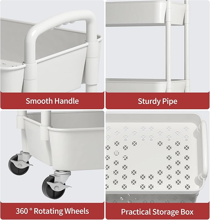 4 layer Storage Trolly Rack