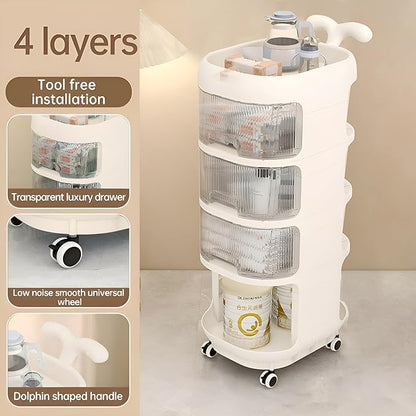 Multi Tier Rolling Storage Rack Baby Care