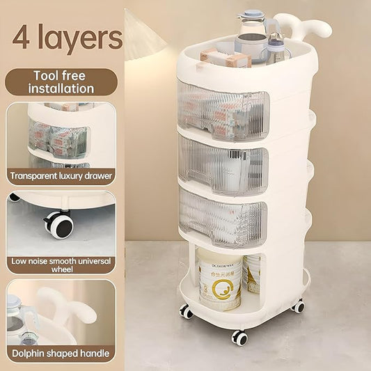 Multi Tier Rolling Storage Rack Baby Care