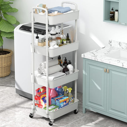 4 layer Storage Trolly Rack