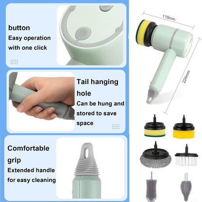 Cleaning Brush | Fast cleaning | Handheld | Electric | USB-powered