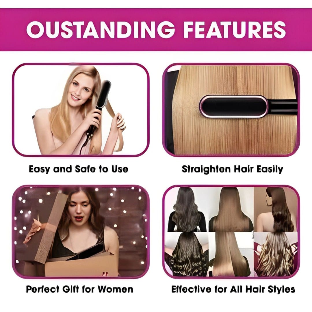 2 in 1 Electric Hair Straightener And Curler