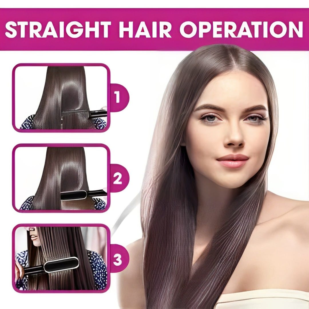 2 in 1 Electric Hair Straightener And Curler