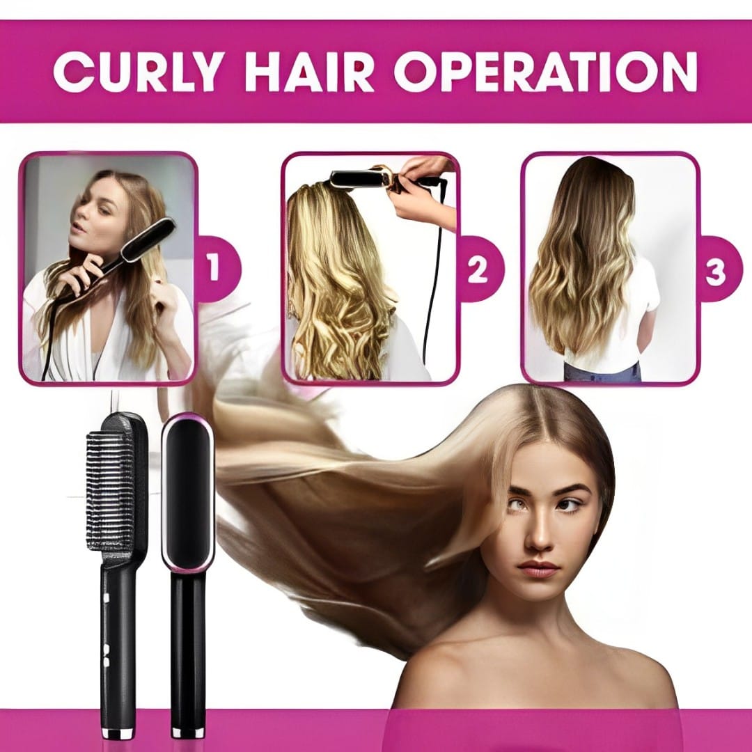 2 in 1 Electric Hair Straightener And Curler