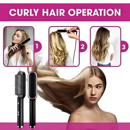 2 in 1 Electric Hair Straightener And Curler