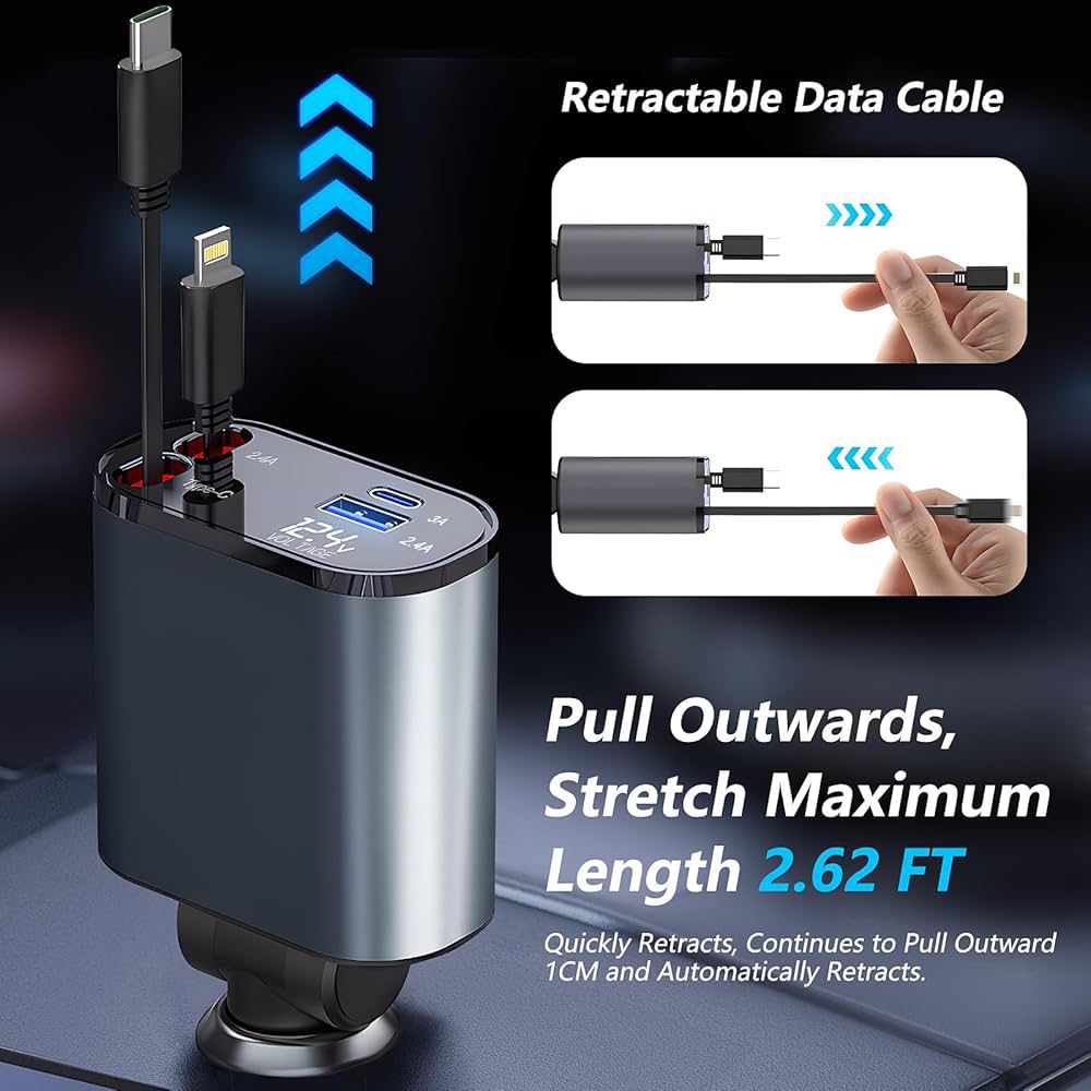Car Charger Retractable