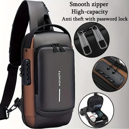 Anti-theft Cross Body Bag with USB Charging Port