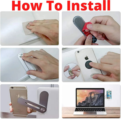 Magnetic Foldable Laptop Side Phone Holder