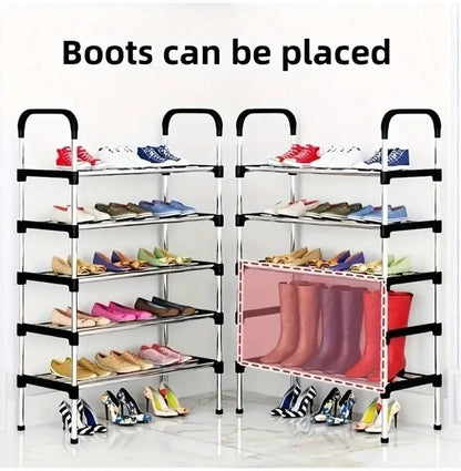5 Layer Stainless Steel Shoe Rack