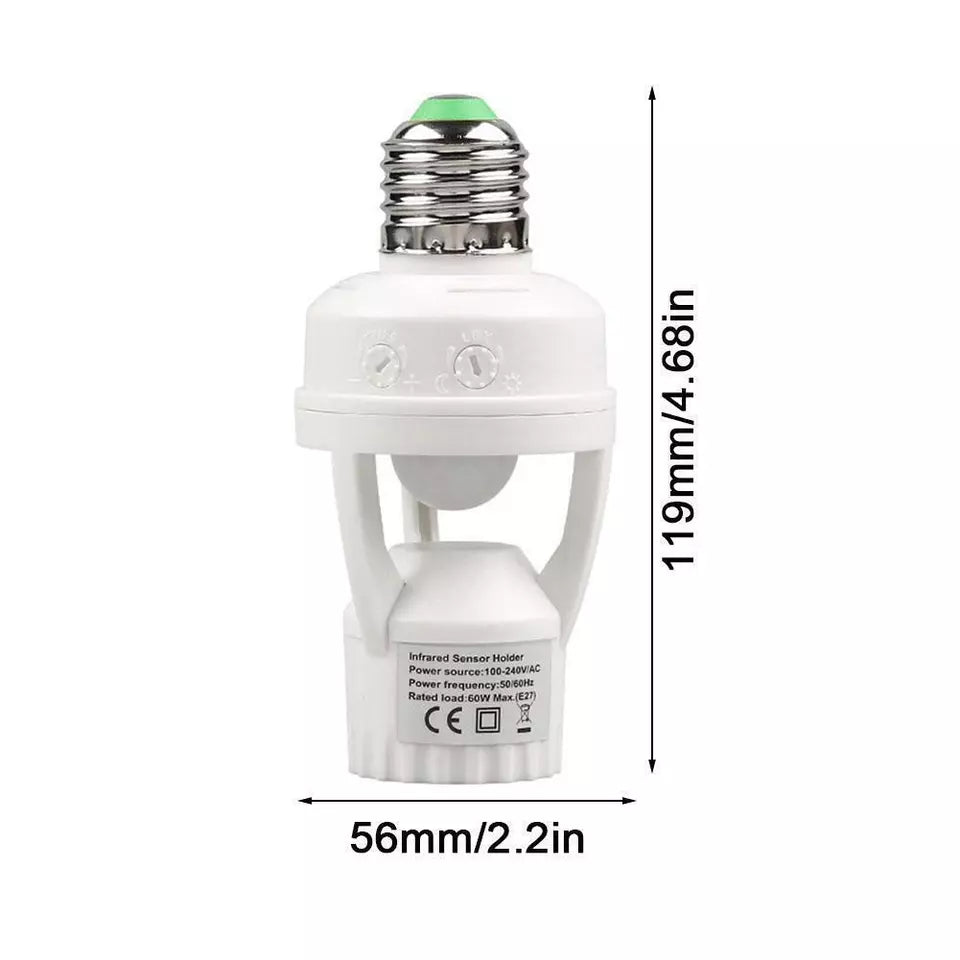 Bulb Holder with Sensor Motion