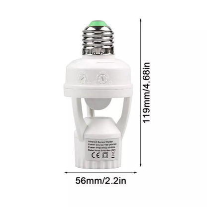 Bulb Holder with Sensor Motion